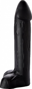 Hoss - Large black silicone dildo with prominent coronal ridge